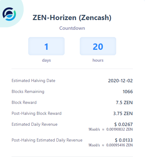 ZEN Halving